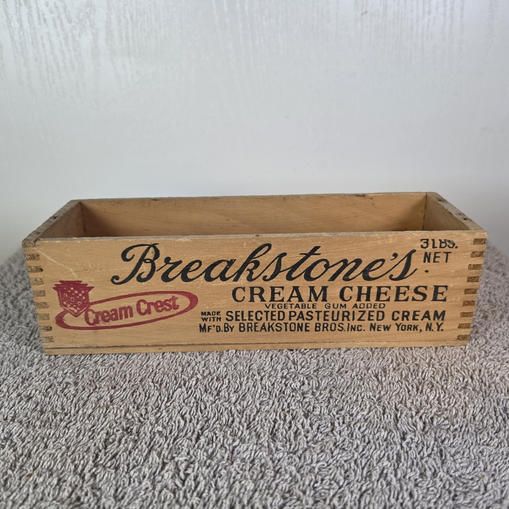 Breakstone's Cream Cheese Wooden Crate - Vintage Logo - Picture 4 of 7